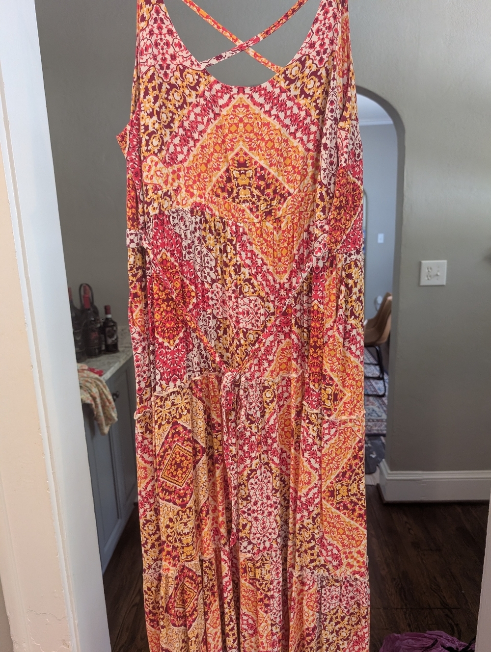 Torrid Colorful Patterned Maxi Dress Size 2 - Picture 3 of 4
